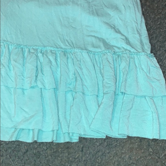 Soft ruffly turquoise sun dress! - Picture 3 of 3